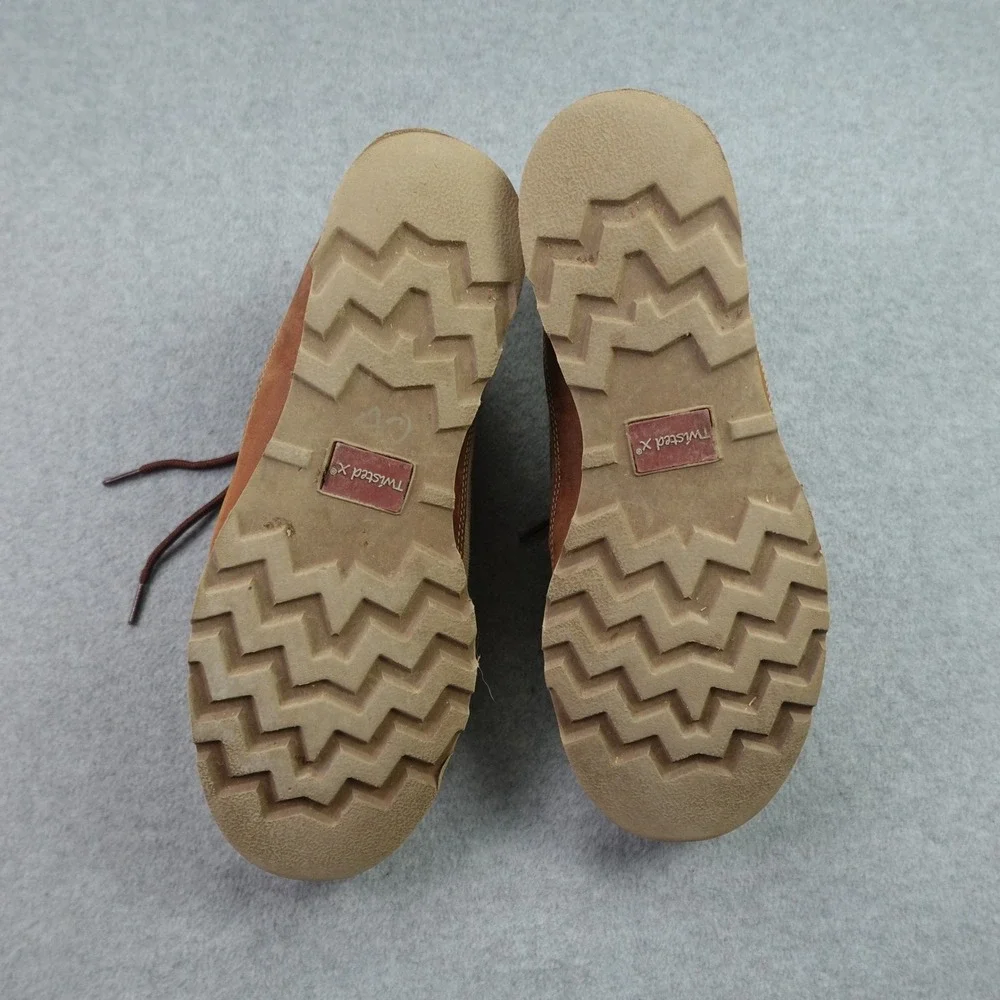Twisted X Boots Mens 9.5 Tan Brown Casual Driving Moc Chukka EcoTWX